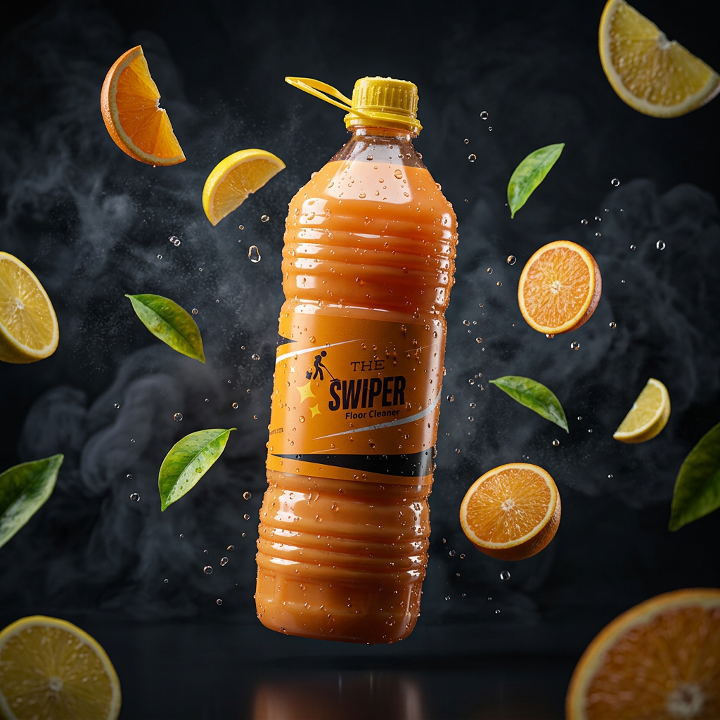 The Swiper Floor Cleaner 3.7L hero shot with dramatic side lighting