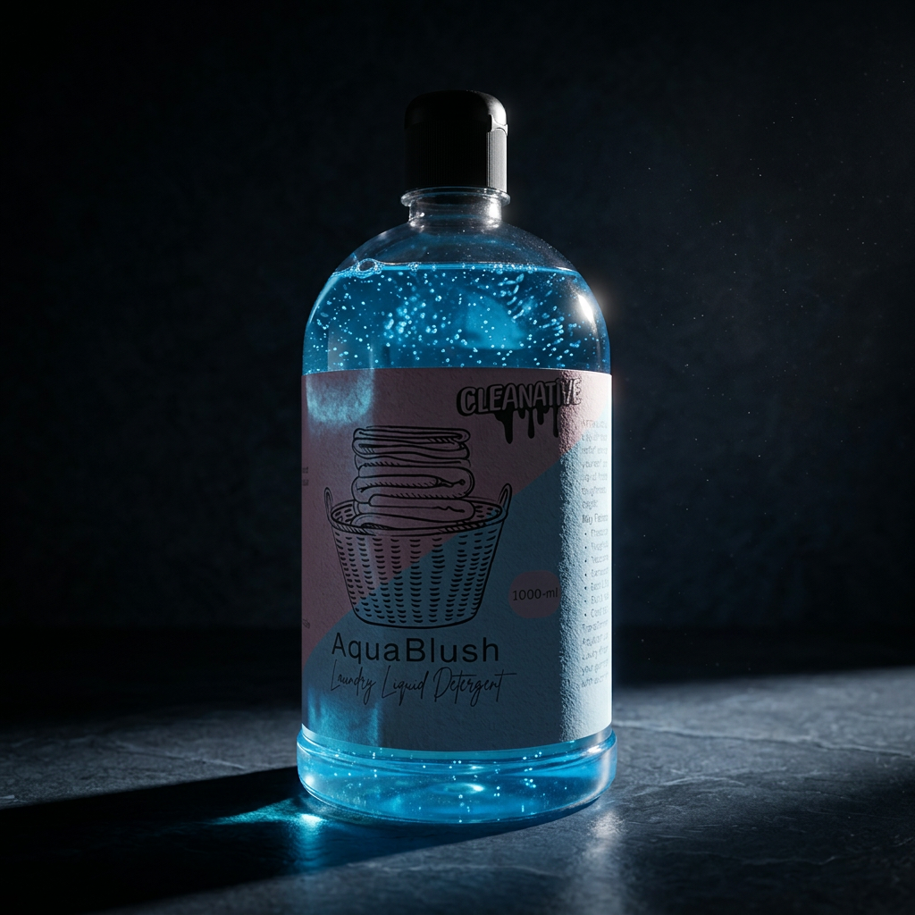 AquaBlush dramatic hero shot with dark background
