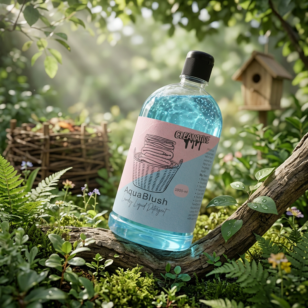 AquaBlush in natural eco setting with plants