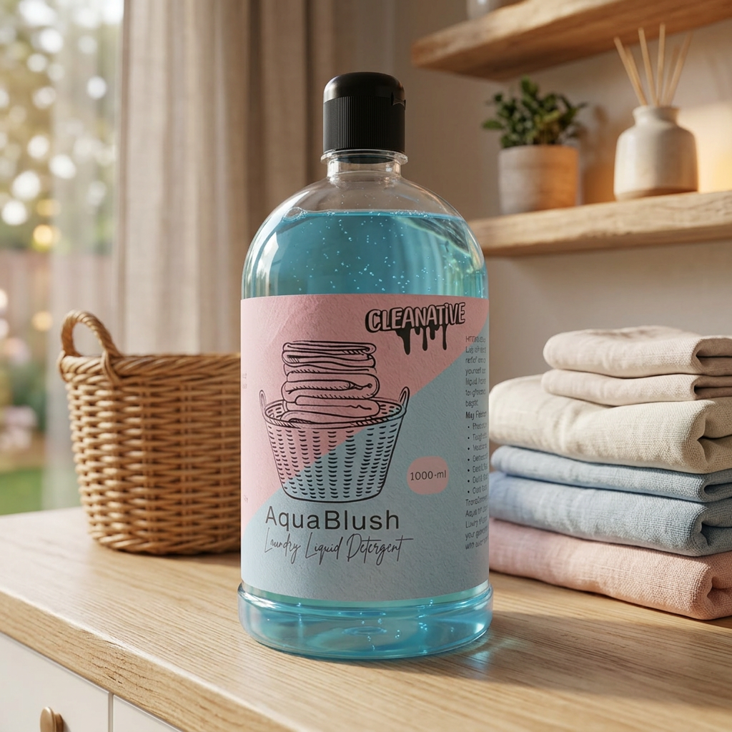AquaBlush in warm home setting with wicker basket